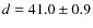 $d =
41.0 \pm 0.9$