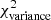 $ \chi^2_{{\rm variance}} $