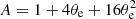 $ A=1+4\theta_{\rm e} + 16\theta_{\rm e}^2 $