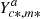 $ Y^a_{c*,m*} $