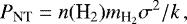 \begin{equation*}P_{\textrm{NT}} = n({\textrm{H}_2})m_{{\textrm{H}_2}}\sigma^2 / k \,, \end{equation*}