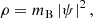 $$ \begin{aligned}&\rho = m_{\rm B} \left| \psi \right|^2, \end{aligned} $$