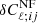 $ \delta C_{\ell;ij}^{\mathrm{NF}} $